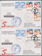 2007-FDC-93 CUBA 2007 FDC REG. COVER TO SPAIN. ESPIAS PRESOS EN ESTADOS UNIDOS. SPY. - FDC
