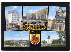 Lüdenscheid (Nordrhein-Westfalen), AK, Multiview, Wappen, Ungebraucht - Luedenscheid