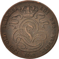 Monnaie, Belgique, Leopold I, 5 Centimes, 1842, TTB, Cuivre, KM:5.1 - 5 Cents