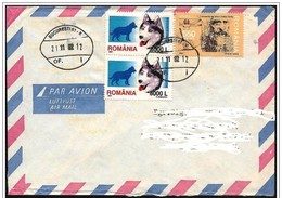 Romania/Roumanie: Storia Postale, Postal History, Histoire Postale, Husky Siberian, Leonardo - Brieven En Documenten