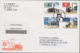 2006-FDC-106 CUBA 2006 FDC REG COVER TO SPAIN. EUROPA 50 ANIV SET IMPERFORATED. - FDC