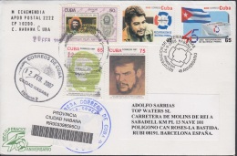 2006-FDC-69 CUBA 2006 FDC REG COVER TO SPAIN. RECUPERACION DE MATERIAS PRIMAS. ERNESTO CHE GUEVARA. - FDC