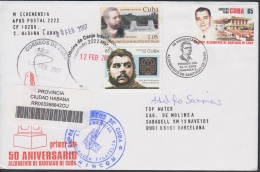 2006-FDC-77 CUBA 2006 FDC REG COVER TO SPAIN. 50 ANIV CAIDA EN COMBATE DE FRANK PAIS. - FDC