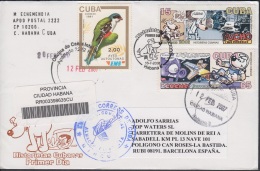 2006-FDC-91 CUBA 2006 FDC REG COVER TO SPAIN. HISTORIETAS CUBANAS. PUCHO CUCHO CARTOON MOVIE. - FDC