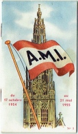 Horaire. Train & Bateau : A.M.I. Agence Maritime Internationale. 1954-55. - Wereld