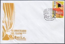 2016-FDC-47 CUBA 2016 FDC. 55 ANIV TEATRO MELLA. THEATER DANCE. - FDC