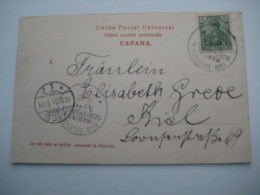 1901 , Marineschiffpost Nr. 19 , Klarer Stempel Auf Karte Aus  Teneriffa - Altri & Non Classificati