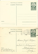 Carte Correspondance - Entier Postal - Stationery - 2 X No. 123 - Nouveau + Oblitéré 1947 - Officials