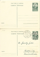 Carte Correspondance - Entier Postal - Stationery - 2 X No. 123a - Nouveau + Oblitéré 1946 - Service
