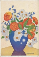 Goudsbloemen In Blauwe Vaas – Ill. Willy Schermelé - A409 - Schermele, Willy