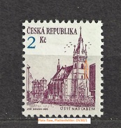 Czech Republic Tschechische Republik 1993 MNH **Mi 13 Sc 2889 City Architecture  Usti N/L.. Plate Flaw, Plattenfehler - Unused Stamps