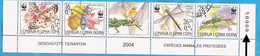 2004  317376  WWF INSETTI FARFALLE JUGOSLAVIJA JUGOSLAWIEN SRBIJA SERBIEN CRNA GORA MONTENEGRO USED - Usados