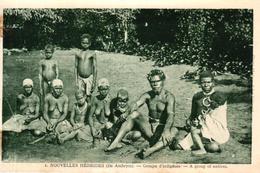 NOUVELLES HEBRIDES - ILE AMBRYM - GROUPE D'INDIGENES - Vanuatu