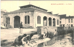 Carte Postale Ancienne De MUSSY SUR SEINE-La Halle - Mussy-sur-Seine