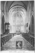 Carte Postale Ancienne De MUSSY SUR SEINE-intérieur De L'église - Mussy-sur-Seine