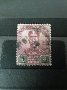 RARE 3 CENTS MALAYSIA 1900 JOHORE REVENUE GREAT BRITAIN COLONIES USED STAMP TIMBRE - Johore