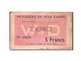 Billet, Grande-Bretagne, 5 Francs, 1940-1944, TTB+ - British Armed Forces & Special Vouchers