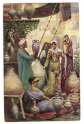 Supposé EGYPTE - Carte Illustrateur A. FABBJ - FEMMES Et POTERIES - WOMEN And POTTERY - Ed. TRENKLER, Séries 1024 - Persone