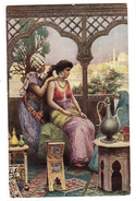 Supposé EGYPTE - Carte Illustrateur A. FABBJ - FEMME - COIFFURE - WOMEN - HAIRDRESSER - Ed. TRENKLER, Séries 1024 - Persons