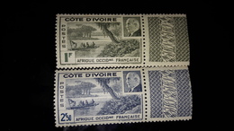 Cote D' Ivoire:Colonies Francaise 1941 N°169,170 Neuf** - Ongebruikt