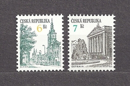 Czech Republic  Tschechische Republik  1994 MNH ** Mi 52, 60 Sc 2893, 2894 Städte Slaný, Ostrava. - Ungebraucht