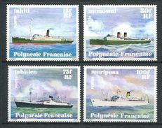 186 POLYNESIE 1978 - Yvert 124/27 - Bateau - Neuf ** (MNH) Sans Trace De Charniere - Unused Stamps