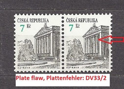 Czech Republic 1994 MNH ** Mi 60 Sc 2894 Städte Ostrava. Plate Flaw, Plattenfehler. Tschechische Republik - Neufs