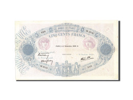 Billet, France, 500 Francs, 500 F 1888-1940 ''Bleu Et Rose'', 1939, 1939-11-02 - 500 F 1888-1940 ''Bleu Et Rose''