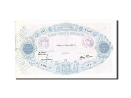 Billet, France, 500 Francs, 500 F 1888-1940 ''Bleu Et Rose'', 1939, 1939-06-15 - 500 F 1888-1940 ''Bleu Et Rose''