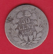 France 50 Centimes Napoléon Tête Nue 1856 BB - 50 Centimes