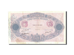 Billet, France, 500 Francs, 500 F 1888-1940 ''Bleu Et Rose'', 1922, 1922-05-04 - 500 F 1888-1940 ''Bleu Et Rose''