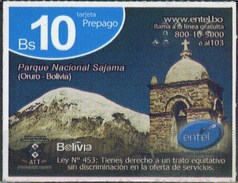 Bolivia 2017- 25-07-2018 Prepago ENTEL. Parque Nacional Sajama. Oruro. - Bolivia