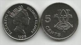 Solomon Islands 5 Cents 1996. UNC - Salomonen