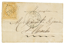 1872 15c CERES Obl. GC 5002 + ST CHARLES ALGERIE Sur Lettre(texte Avec 1 Rabat Absent) Pour ST CHARLES. 1ère Date - Other & Unclassified