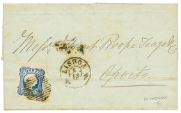 MAROC - PRECURSEUR : 1855 PORTUGAL 25r(leger Pli) Obl. 1 + LISBOA Sur Lettre PURIFIEE (2 Entailles De DESINFECTION) Avec - Other & Unclassified