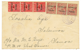"FUTUNA" : 1928 10c(x3) + 40c(x3) Obl. PROTECTORAT FRANCAIS FUTUNA (rare) Sur Envelope NON Phlatélique Pour SALEI - Other & Unclassified