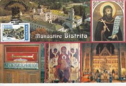 ARCHITECTURE, BISTRITA MONASTERY, CM, MAXICARD, CARTES MAXIMUM, 1999, ROMANIA - Abbayes & Monastères