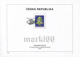 Czech Republic - 2012 - Christmas - FDS (first Day Sheet) - Covers & Documents