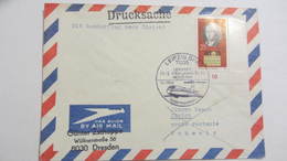 Ds-Luftpost-Brief  25 Pf Gedenkst.Weimar Mit SoSt."Messe-Sonderflug Nach Zürich" Portogerecht Ins Kap.Ausland Knr: 1859 - Cartas