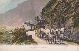 SCHWEIZ . SUISSE . Alpenpost (Dilligence à 6 Chevaux ) Beau Plan - Au