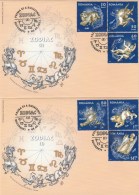 ZODIAC I 2X COVERS FDC 2011 ROMANIA. - FDC