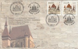 JOINT ISSUE ROMANIA-GERMANIA,KIRCHENBURG VON BIRTHALM,UNESCO CHURCH BIRTAN,2011 COVER FDC, ROMANIA. - FDC