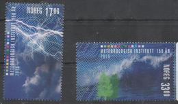 NORWAY,2016, MNH, METEOROLOGY, 150TH ANNIVERSARY OF METEOROLOGICAL INSTITUTE, 2v - Climate & Meteorology