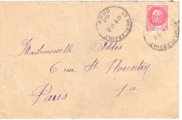3720 LE MERLERAULT Orne  Lettre Pétain 1,50 F Rose Yv 516 Ob Horoplan 11 2 1942 Lautier A5 - Covers & Documents
