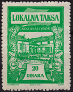 Yugoslavia Vojvodina Serbia - LOCAL Revenue, Tax Stamps - MALI IDOS Kishegyes - 20 Din - Service