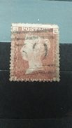 RARE  ONE PENNY GREAT BRITAIN 1858-79 JE EJ ERROR CUR TOP USED STAMP TIMBRE - Used Stamps