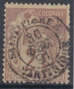 #114# COLONIES GENERALES N° 47 Oblitéré Saint-Pierre (Martinique) - Alphee Dubois