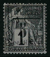 GUADELOUPE - YT 6 * - SURCHARGE TYPE III - CENTIMES 12,5 Mm - TIMBRE NEUF * - Neufs