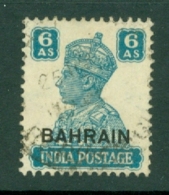 Bahrain: 1942/45   KGVI     SG48     6a    Used - Bahrein (...-1965)