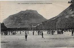 CPA Jeu De Boules Pétanque Circulé Grenoble - Juegos